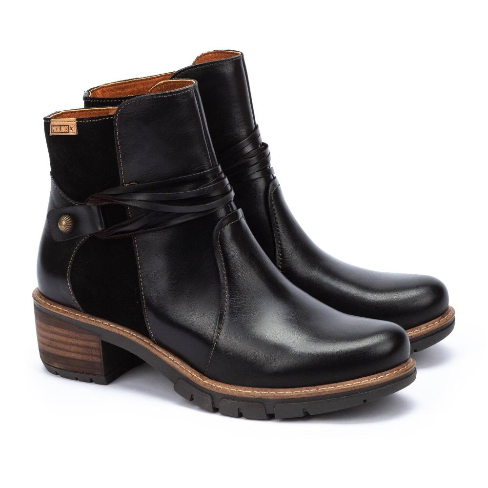 Pikolinos SAN SEBASTIÁN|san Sebastián Leather Ankle Boots Black | Women ...
